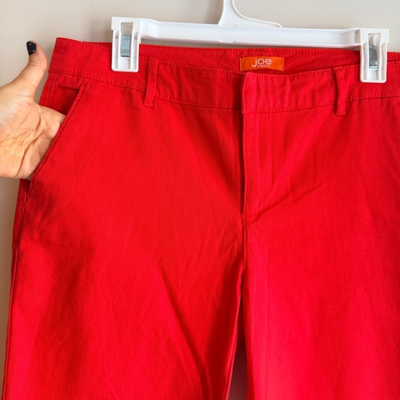 Joe Fresh Women's Vibrant Red Straight Leg Jeans- Size 8 - Picture 2 of 7